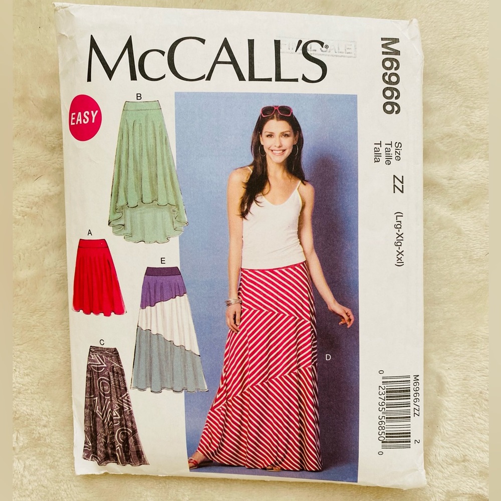 3/$15 McCalls Sewing Pattern Size Tall Lrg, Xlg, XXL. Uncut